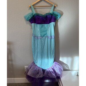 Ariel Disney Princess Little Mermaid Halloween Adult Costume Size M/L